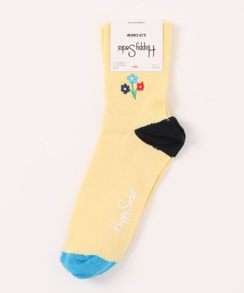 Happy Socks（ハッピーソックス）の「【66】【HAPPY SOCKS】デザインソックス（ソックス/靴下・レディース・イエロー/ピンク/ブラック/イエロー系その他・SMALL）」の3枚目の写真