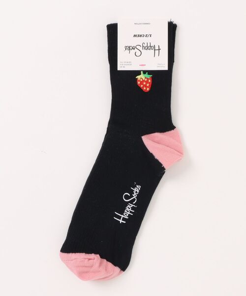 Happy Socks（ハッピーソックス）の「【66】【HAPPY SOCKS】デザインソックス（ソックス/靴下・レディース・イエロー/ピンク/ブラック/イエロー系その他・SMALL）」の2枚目の写真