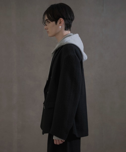 LUCY（ルーシー）の「LUCY/ツイードダブルテーラードジャケット（テーラードジャケット・メンズ・ブラック・MEDIUM/LARGE）」の13枚目の写真