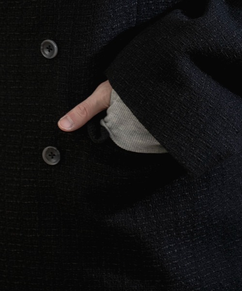 LUCY（ルーシー）の「LUCY/ツイードダブルテーラードジャケット（テーラードジャケット・メンズ・ブラック・MEDIUM/LARGE）」の7枚目の写真