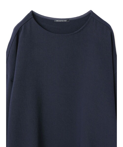 mizuiro ind ジョーゼットボートネックコクーンプルオーバー（T