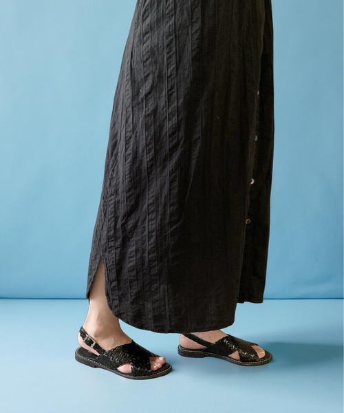 本革/軽量/200g】クロスサンダル ALL BLACK│Jeffrey Campbell