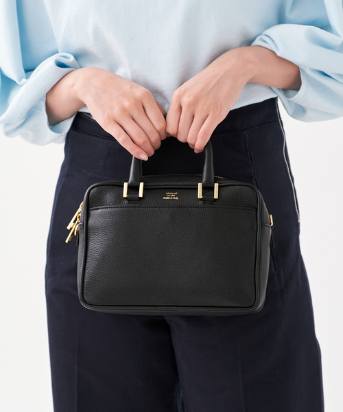 IENA(イエナ)の「《追加5》Manuel MILANO/マニュエルミラノ 別注 レザーバッグ MIDI(ハンドバッグ・レディース・ブラック・FREE)」の4枚目の写真