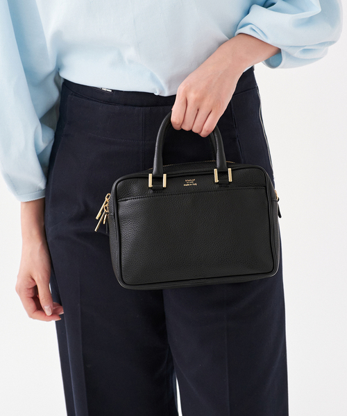 IENA(イエナ)の「《追加5》Manuel MILANO/マニュエルミラノ 別注 レザーバッグ MIDI(ハンドバッグ・レディース・ブラック・FREE)」の5枚目の写真