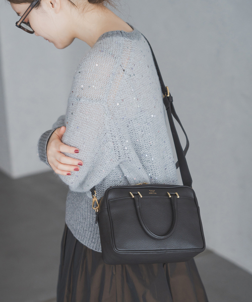 追加5》Manuel MILANO/マニュエルミラノ 別注 レザーバッグ MIDI