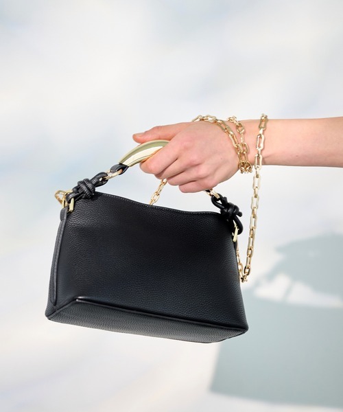 セール】LE VERNIS(ル・ベルニ)Sculpture boxy bag