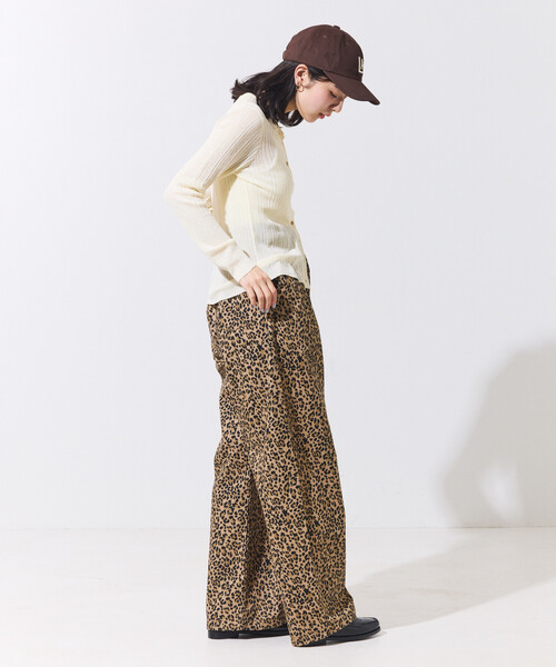 FREAK'S STORE(フリークスストア)の「RED KAP × FREAK'S STORE/レッドキャップ <低伸長サイズあり>別注 紐付きイージータックパンツ/イージーパンツ(チノパンツ・レディース・ブラック/ベージュ/オリーブ/サックスブルー/その他2/ナチュラル/チャコール/ブラウン/ネイビー/インディゴブルー/ダークブラウン/レオパード・SMALL/MEDIUM/X-SMALL)」の17枚目の写真