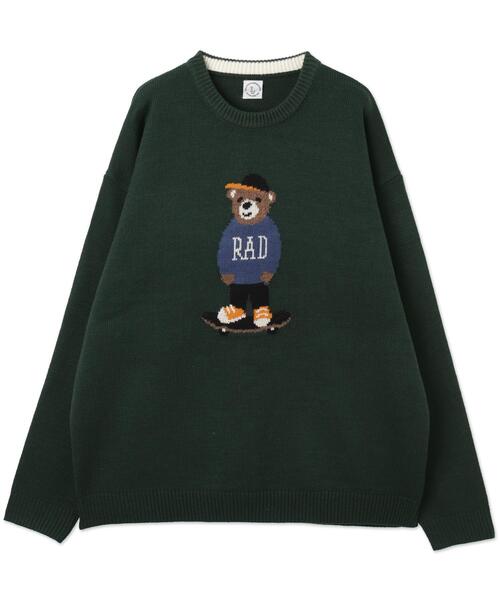 WEGO(ウィゴー)の「WEGO/アニマルジャガードニットプルオーバー(ニット/セーター・メンズ・アイボリー/ダークグリーン/ネイビー・MEDIUM/LARGE)」の19枚目の写真