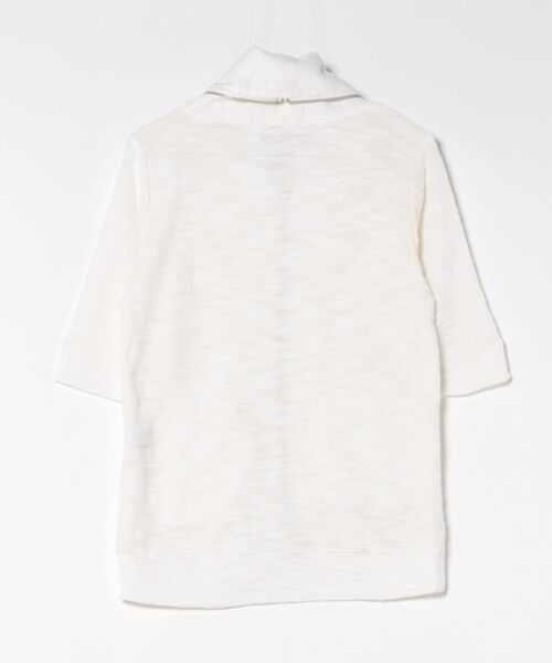 in the attic(インジアティック)の「/in the attic/裏使いカット/ZIP7分袖(Tシャツ/カットソー・メンズ・ブルー/ホワイト・MEDIUM/LARGE)」の3枚目の写真