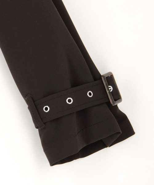 NICOLE CLUB（ニコル　クラブ）の「トレンチ風ショートジャケット（その他アウター・レディース・オフホワイト/グレー/チャコール・MEDIUM）」の11枚目の写真