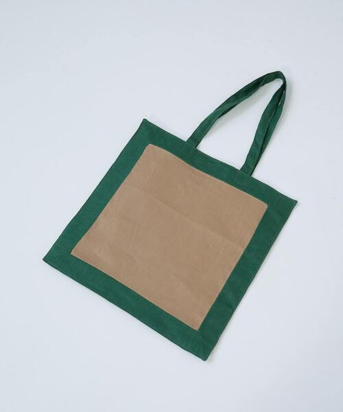 LOISIR(ロワズィール)の「額縁トートバッグ(トートバッグ・レディース・ブラック/グリーン・FREE)」の4枚目の写真