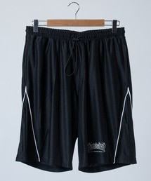 【at】〔THRASHER/スラッシャー〕GAME SHORTS ファイアーパターンロゴ パイピング ゲームショーツ