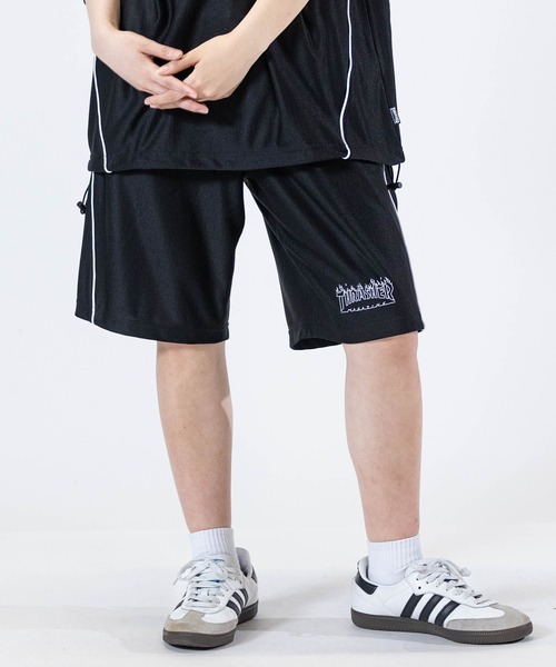 THRASHER（スラッシャー）の「【at】〔THRASHER/スラッシャー〕GAME SHORTS ファイアーパターンロゴ パイピング ゲームショーツ（その他パンツ・メンズ・ホワイト/グリーン/ブラック・MEDIUM/LARGE）」の16枚目の写真