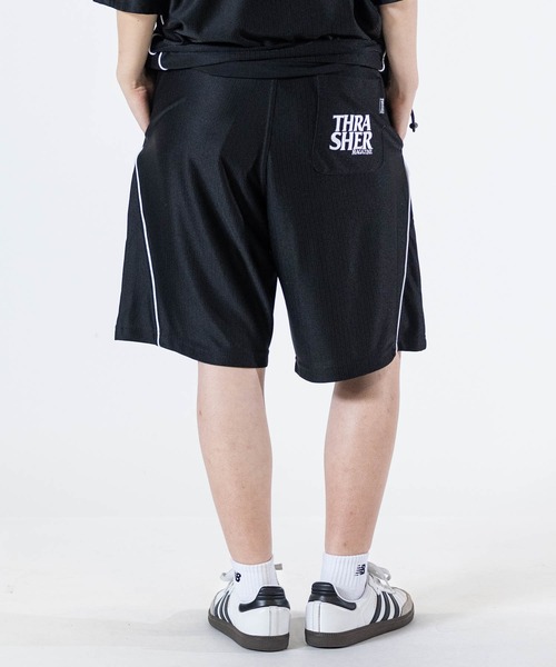 THRASHER（スラッシャー）の「【at】〔THRASHER/スラッシャー〕GAME SHORTS ファイアーパターンロゴ パイピング ゲームショーツ（その他パンツ・メンズ・ホワイト/グリーン/ブラック・MEDIUM/LARGE）」の18枚目の写真