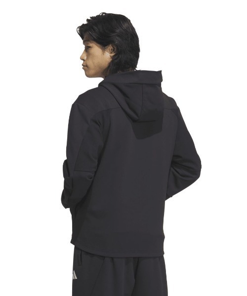 adidas(アディダス)の「アディダス adidas Adptn レギュラーフィット テクスチャード ダブルニット フード付きトラックジャケット(ジャージ・メンズ・ブラック/ホワイト/オリーブ・S/M/L/LL/3L)」の9枚目の写真