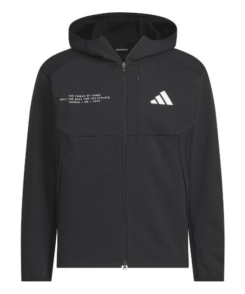 adidas(アディダス)の「アディダス adidas Adptn レギュラーフィット テクスチャード ダブルニット フード付きトラックジャケット(ジャージ・メンズ・ブラック/ホワイト/オリーブ・S/M/L/LL/3L)」の18枚目の写真