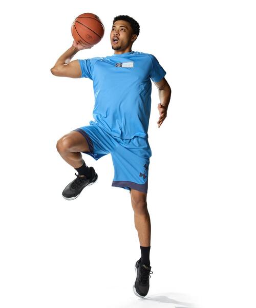 UNDER ARMOUR(アンダーアーマー)の「UAベースライン ショーツ(バスケットボール/メンズ)(その他パンツ・メンズ・エメラルドブルー・S/M/L/2XL/XL/3XL/4XL)」の6枚目の写真