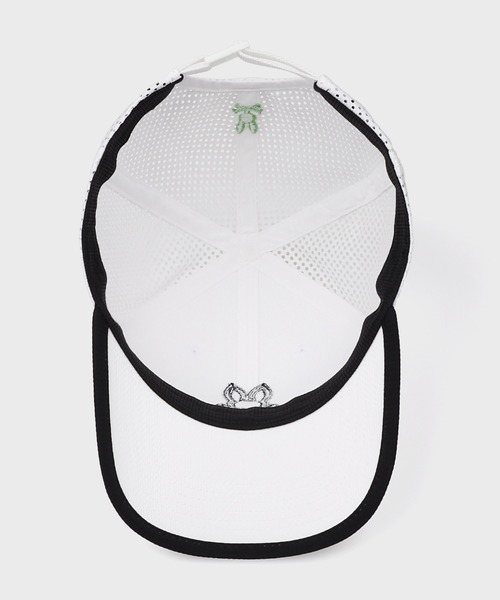Psycho Bunny（サイコバニー）の「[GOLF]シルエットロゴ 2WAYストレッチ キャップ（キャップ・メンズ・ホワイト/ブラック・FREE）」の5枚目の写真