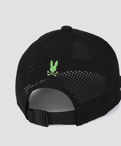 Psycho Bunny（サイコバニー）の「[GOLF]シルエットロゴ 2WAYストレッチ キャップ（キャップ・メンズ・ホワイト/ブラック・FREE）」の6枚目の写真