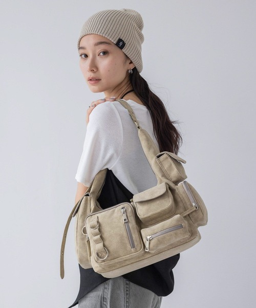 JEANASIS マルチポケットワンショルダーBAG ジーナシス JEANASIS｜マルチポケットワンショルダーBAG【新色先行予約