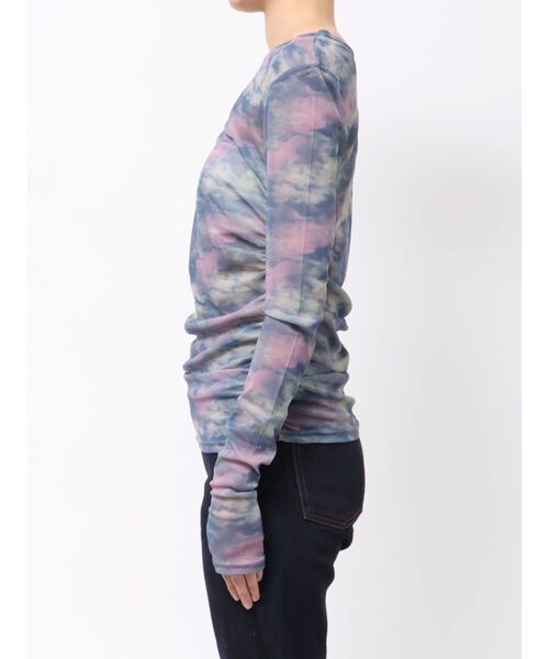 jouetie（ジュエティ）の「ニュアンスパターンシアートップス（Tシャツ/カットソー・レディース・ブルー/ベージュ・MEDIUM）」の12枚目の写真