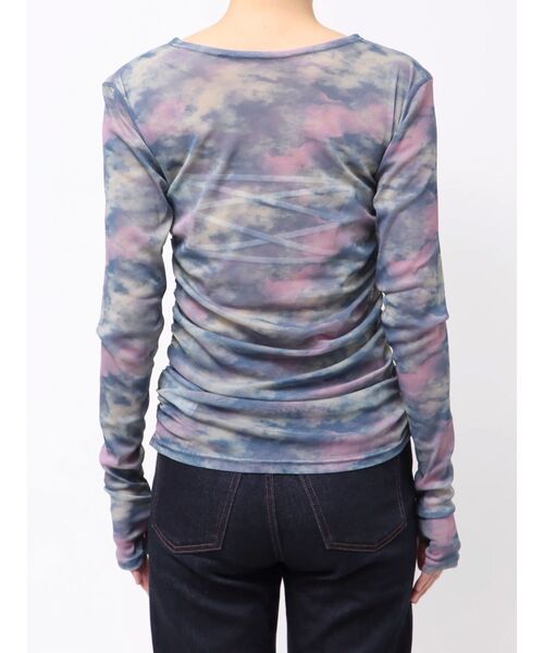 jouetie（ジュエティ）の「ニュアンスパターンシアートップス（Tシャツ/カットソー・レディース・ブルー/ベージュ・MEDIUM）」の13枚目の写真