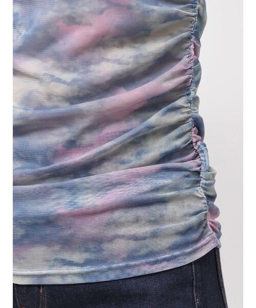 jouetie（ジュエティ）の「ニュアンスパターンシアートップス（Tシャツ/カットソー・レディース・ブルー/ベージュ・MEDIUM）」の16枚目の写真