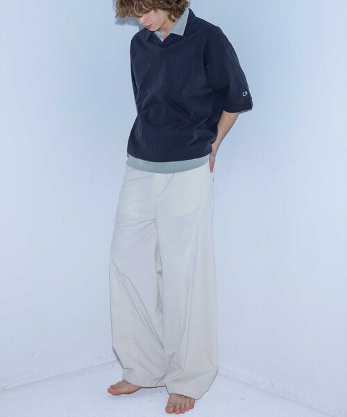 Champion（チャンピオン）の「＜Champion × monkey time＞ ピグメント スキッパー ポロシャツ（ポロシャツ・メンズ・ライム/ブラック・XL/L/M/S）」の14枚目の写真