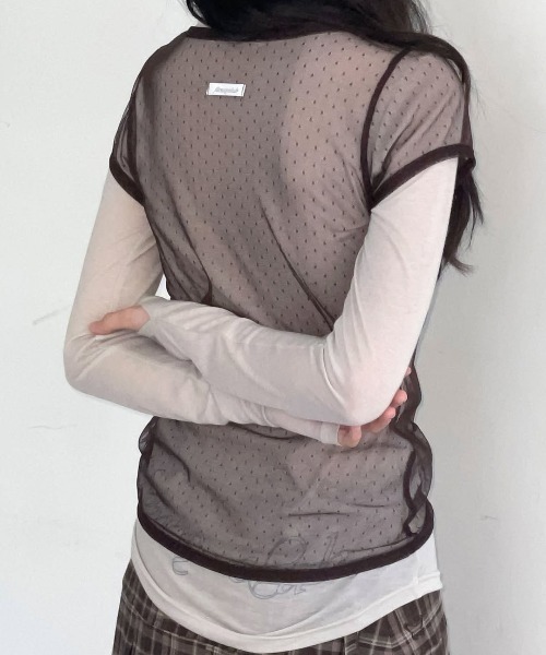 A'GEM/9 × .kom 「 FANCY CLUB/ファンシークラブ」 3-WAY DOT LAYERED LONG SLEEVE/ドットレイヤー A'GEM/9 × .kom 『 FANCY CLUB/ファンシークラブ』 3-WAY DOT
