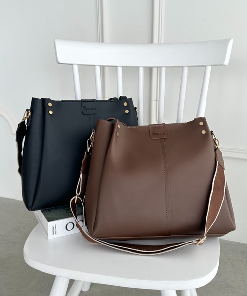 wears（ウェアーズ）の「新色追加 6色展開【A4収納可能】通勤・通学 PUダブルショルダートートバッグ ショルダーバッグ 2WAYバッグ（トートバッグ・レディース・ブラック/ブラウン/グレイッシュベージュ/アイボリー/ベージュ/ベージュ系その他・FREE）」の20枚目の写真