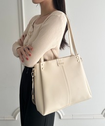 wears（ウェアーズ）の「新色追加 6色展開【A4収納可能】通勤・通学 PUダブルショルダートートバッグ ショルダーバッグ 2WAYバッグ（トートバッグ）」