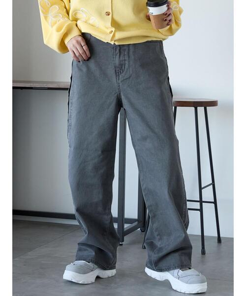 ehka sopo（エヘカソポ）の「サイドラインパンツ（その他パンツ・レディース・チャコールグレー/ブルー/ベージュ・F）」の8枚目の写真