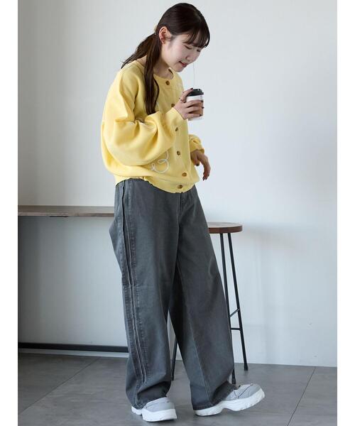 ehka sopo（エヘカソポ）の「サイドラインパンツ（その他パンツ・レディース・チャコールグレー/ブルー/ベージュ・F）」の13枚目の写真