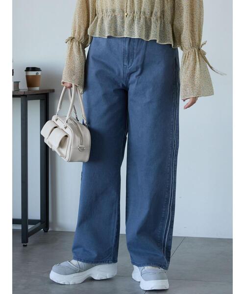 ehka sopo（エヘカソポ）の「サイドラインパンツ（その他パンツ・レディース・チャコールグレー/ブルー/ベージュ・F）」の19枚目の写真