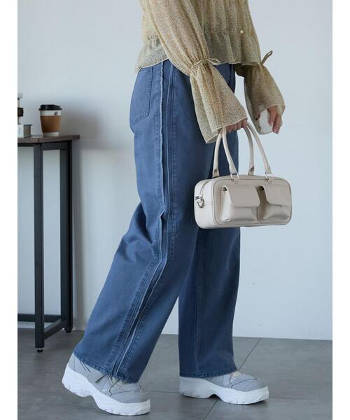 ehka sopo（エヘカソポ）の「サイドラインパンツ（その他パンツ・レディース・チャコールグレー/ブルー/ベージュ・F）」の20枚目の写真