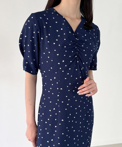美品✨️アドーア 近年モデル マルチパターンレースワンピース ブルー Sサイズ XS-Lサイズあり【SETTAN/セッタン】フラワーレース/ ドット