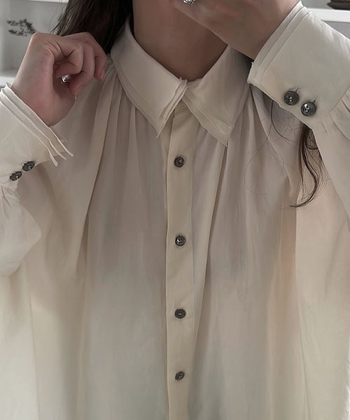 セール】collar & cuffs triple layered over SH（シャツ