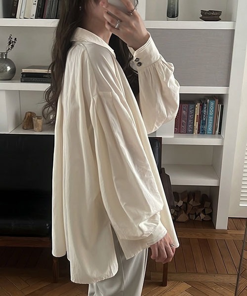 WILLFULLY（ウィルフリー）の「collar & cuffs triple layered over SH（シャツ/ブラウス・レディース・ピンク/ホワイト/イエロー系/サックスブルー・FREE）」の22枚目の写真