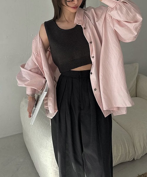 WILLFULLY（ウィルフリー）の「collar & cuffs triple layered over SH（シャツ/ブラウス・レディース・ピンク/ホワイト/イエロー系/サックスブルー・FREE）」の19枚目の写真