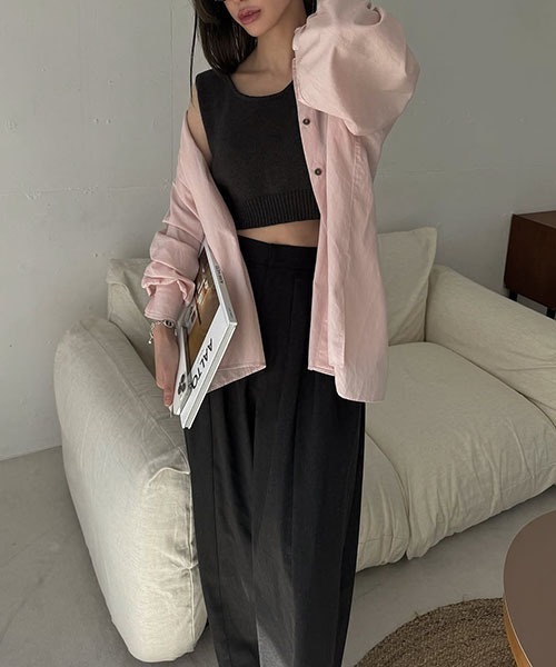 WILLFULLY（ウィルフリー）の「collar & cuffs triple layered over SH（シャツ/ブラウス・レディース・ピンク/ホワイト/イエロー系/サックスブルー・FREE）」の11枚目の写真