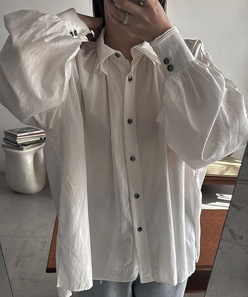 WILLFULLY（ウィルフリー）の「collar & cuffs triple layered over SH（シャツ/ブラウス・レディース・ピンク/ホワイト/イエロー系/サックスブルー・FREE）」の8枚目の写真