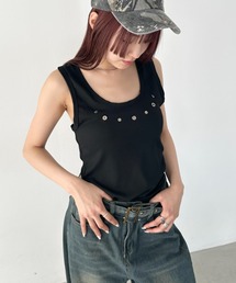 ハトメデザインタンクトップ