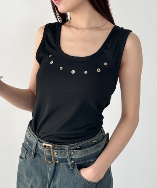 セール】ハトメデザインタンクトップ（タンクトップ）｜Bamm（バム）の