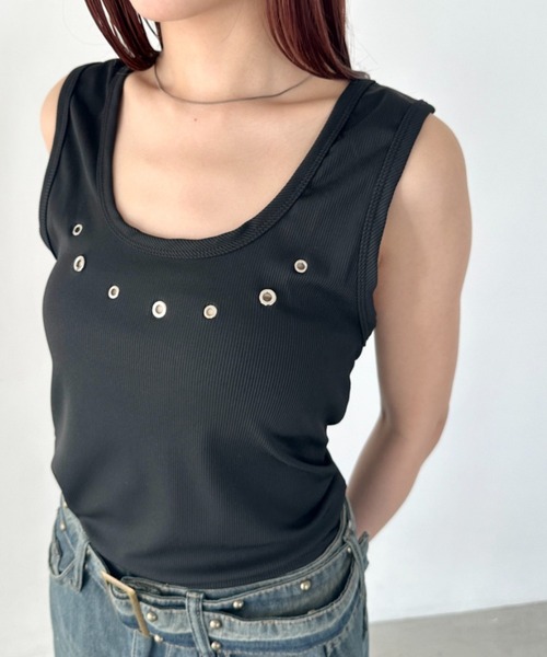 セール】ハトメデザインタンクトップ（タンクトップ）｜Bamm（バム）の