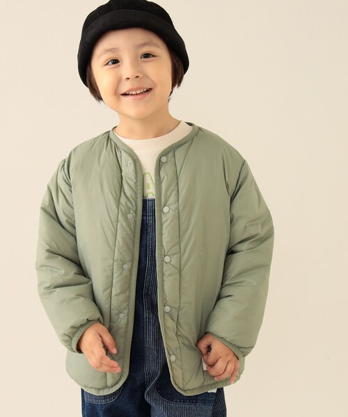 セール】中綿 ノーカラー リバーシブル ブルゾン 2025FW（90～150cm