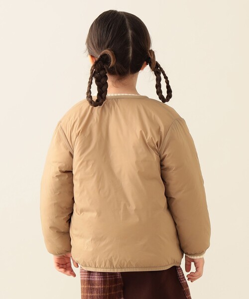 中綿 ノーカラー リバーシブル ブルゾン 2025FW（90～150cm