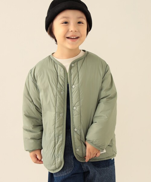 BEAMS mini（ビームスミニ）の「中綿 ノーカラー リバーシブル ブルゾン 2025FW（90～150cm）（ブルゾン・キッズ・オリーブ/ブラウン系その他・100/150/140/130/120/110/90）」の21枚目の写真