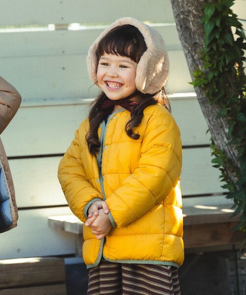 BEAMS mini（ビームスミニ）の「中綿 ノーカラー リバーシブル ブルゾン 2025FW（90～150cm）（ブルゾン・キッズ・オリーブ/ブラウン系その他・100/150/140/130/120/110/90）」の19枚目の写真