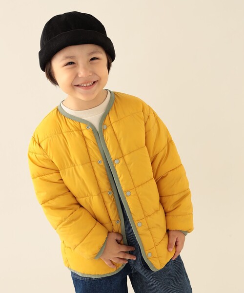 BEAMS mini（ビームスミニ）の「中綿 ノーカラー リバーシブル ブルゾン 2025FW（90～150cm）（ブルゾン・キッズ・オリーブ/ブラウン系その他・100/150/140/130/120/110/90）」の16枚目の写真