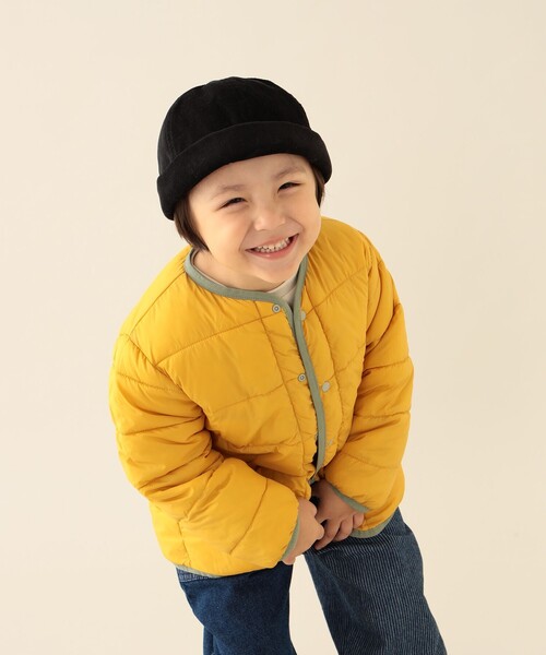 BEAMS mini（ビームスミニ）の「中綿 ノーカラー リバーシブル ブルゾン 2025FW（90～150cm）（ブルゾン・キッズ・オリーブ/ブラウン系その他・100/150/140/130/120/110/90）」の17枚目の写真